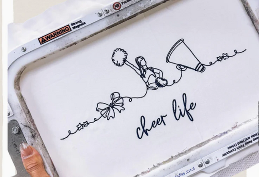 Cheer Life Line Art - Youth